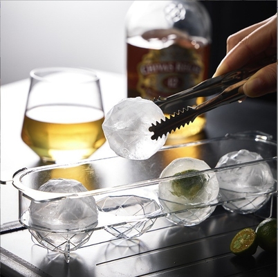 Boîte à glace à billes 4 pièces PET plastique de qualité alimentaire plateau de glace de luxe pour accessoires de cuisine