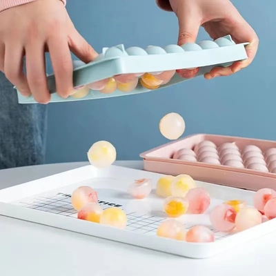 Petit moule de fabrication de billes de glace Trois tailles Tray à glaçons en silicone de qualité alimentaire écologique