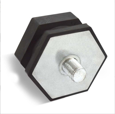En caoutchouc et en métal sur mesure Hexagonal Motor Shock Absorber Pad Foot pour le tampon pneumatique