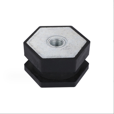 En caoutchouc et en métal sur mesure Hexagonal Motor Shock Absorber Pad Foot pour le tampon pneumatique