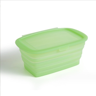 Commodité 188*115*80MM boîte de silicone pliable pour le dépôt de légumes et de fruits