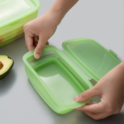 Commodité 188*115*80MM boîte de silicone pliable pour le dépôt de légumes et de fruits