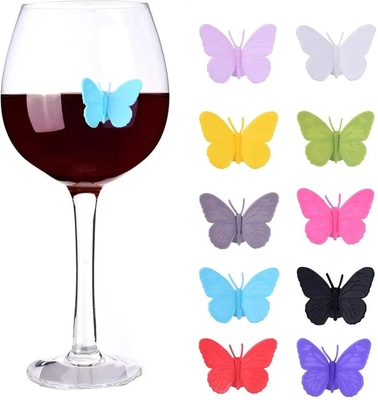 Des étiquettes d'identification de tasse de verre de verre