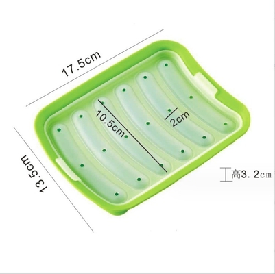 Outils de gâteau de qualité alimentaire bricolage polyvalent saucisse en silicone faire moule avec 6 cavités hot-dogs moule de cuisson