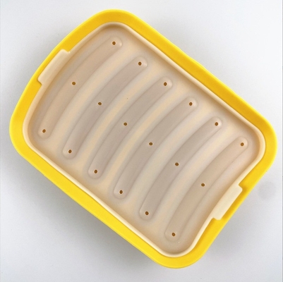 Outils de gâteau de qualité alimentaire bricolage polyvalent saucisse en silicone faire moule avec 6 cavités hot-dogs moule de cuisson