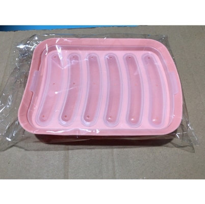 Outils de gâteau de qualité alimentaire bricolage polyvalent saucisse en silicone faire moule avec 6 cavités hot-dogs moule de cuisson