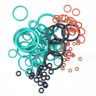 Colorié NBR EPDM VMQ FKM personnalisable en caoutchouc de silicone O Rings avec service de moulage