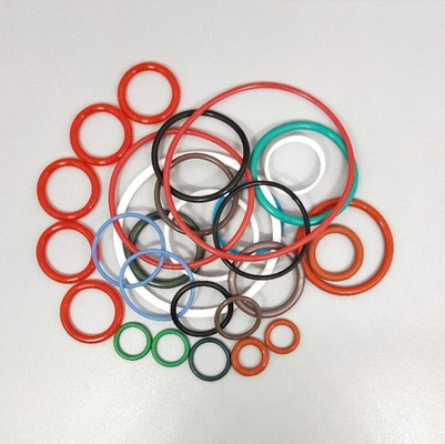 Colorié NBR EPDM VMQ FKM personnalisable en caoutchouc de silicone O Rings avec service de moulage