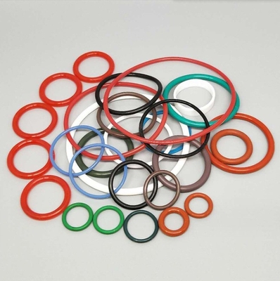 Colorié NBR EPDM VMQ FKM personnalisable en caoutchouc de silicone O Rings avec service de moulage
