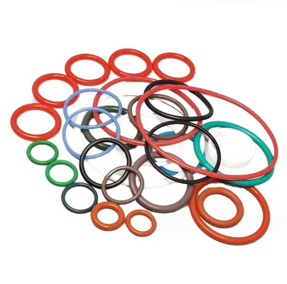 Colorié NBR EPDM VMQ FKM personnalisable en caoutchouc de silicone O Rings avec service de moulage