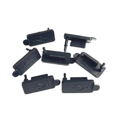 EPDM NR NBR caoutchouc USB capuchons en silicone anti-poussière avec traitement de moulage et personnalisés