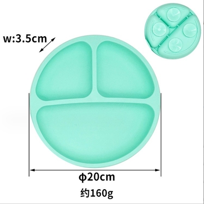 Plate de table en silicone pour enfants avec tasse à aspirer Production de plaques de type vaisselle à manger
