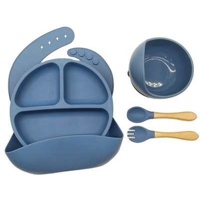Conception de bol en silicone pour bébé de qualité alimentaire antidérapant pour enfants
