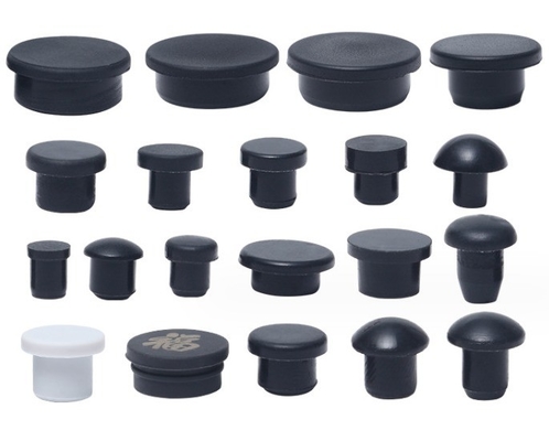 Cap d'appareil photo en caoutchouc de silicone noir personnalisé pour le service de moulage de boutons
