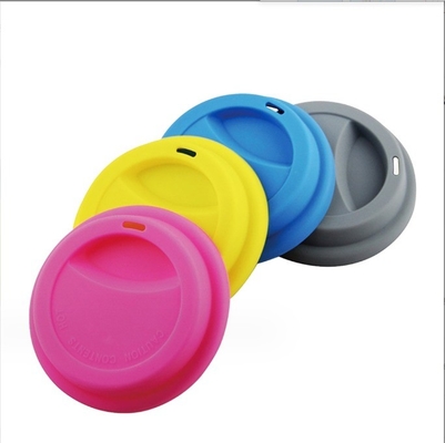 Couvercle de tasse en silicone de 8 cm et 9 cm Couleur bronzée durable pour le couvercle de tasse de café
