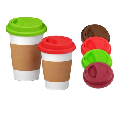 Couvercle de tasse en silicone de qualité alimentaire pour les jus de poussière, le thé, le café et les boissons gazeuses