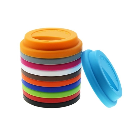 Couvercle de tasse en silicone de qualité alimentaire pour les jus de poussière, le thé, le café et les boissons gazeuses