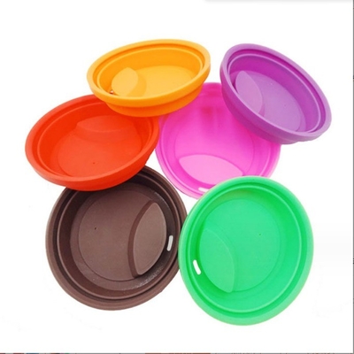 Couvercles de tasses en silicone anti-poussière remplacement à l'épreuve des déversements pour les accessoires de boissons en verre