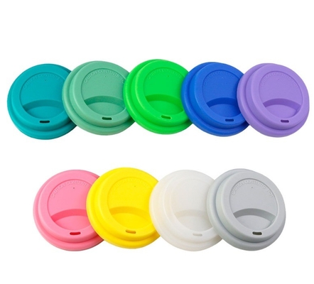 Couvercle de tasse à café-thé en silicone pour tasse à boisson écologique réutilisable en forme circulaire