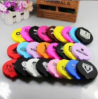 Logo personnalisé Double côté Silicone verre miroir de poche pour cadeau de maquillage de style moderne