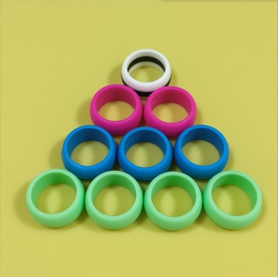 Anneau de mariage en silicone de 18 mm adapté aux hommes et aux femmes