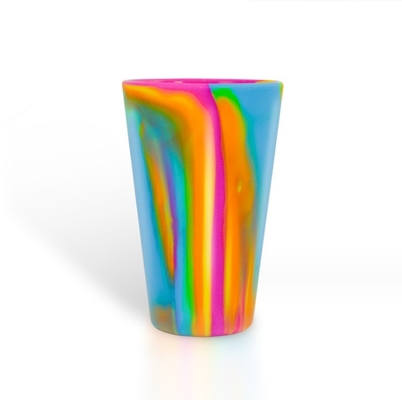 Coupe en verre de vin en silicone de 480 ml pour bébé réutilisable sans BPA