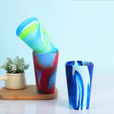 600 ml de verre en silicone incassable réutilisable et adapté aux voyageurs