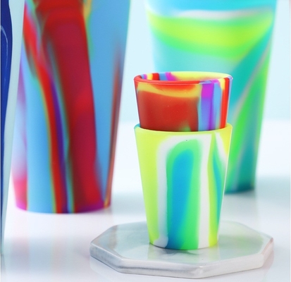 Home Cuisine Coupe à boire en silicone colorée durable pour tasse de café réutilisable sur mesure