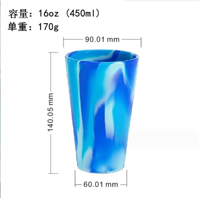 Home Cuisine Coupe à boire en silicone colorée durable pour tasse de café réutilisable sur mesure