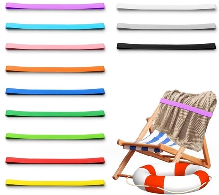 Chaises de plage Croisière en caoutchouc élastique porte-serviettes pour les vacances Salle de piscine de plage