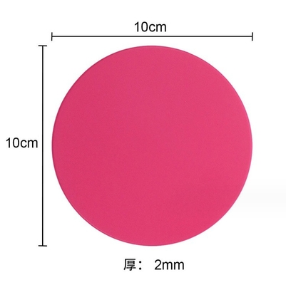 Coaster en silicone 10 cm coussin d'isolation ronde Décoration de table accessoires type Tapis de lit