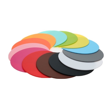 Coaster en silicone 10 cm coussin d'isolation ronde Décoration de table accessoires type Tapis de lit