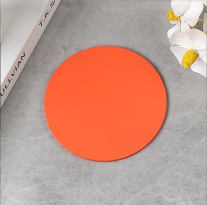 Coaster à logo rond imprimé sur mesure pour boissons à tasse Mat Coaster en PVC doux en matériau durable