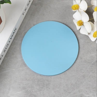 Coaster à logo rond imprimé sur mesure pour boissons à tasse Mat Coaster en PVC doux en matériau durable