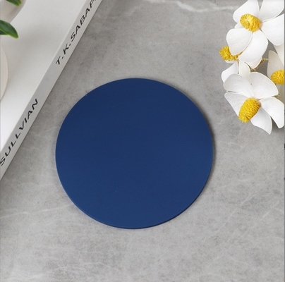 Coaster à logo rond imprimé sur mesure pour boissons à tasse Mat Coaster en PVC doux en matériau durable
