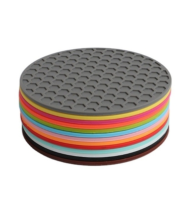 Coaster de tasse créative Honeycomb pour l'isolation et le coussin de tasse de silicone antidérapant