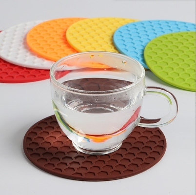 Mat de coussin en silicone absorbant à rainures profondes pour tasse de café à tasse de café résistante à la chaleur