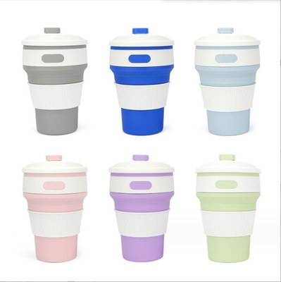 Une tasse de café pliable en silicone de 350 ml pour cadeaux et amateurs de plein air