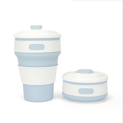 Une tasse de café pliable en silicone de 350 ml pour cadeaux et amateurs de plein air