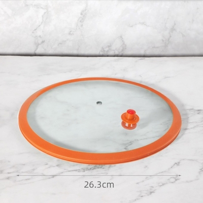 Couvercle en verre de silicone pour maison polyvalente, résistant à la chaleur, visuel, anti-débordement