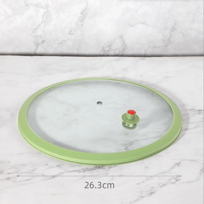 Couvercle en verre de silicone pour maison polyvalente, résistant à la chaleur, visuel, anti-débordement