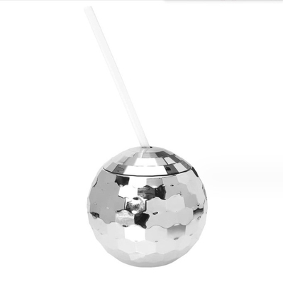 600 ml de tasses à billes de disco uniques électroplatées Flash sphériques à double paroi