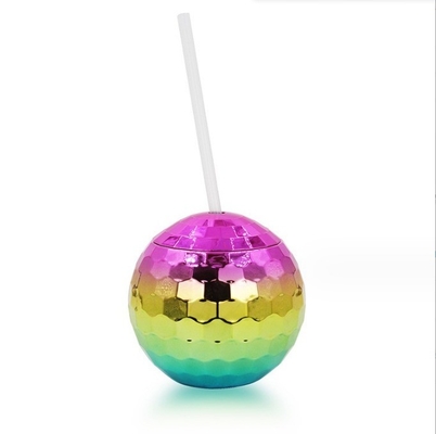 Coupe à billes de discothèque de style américain 600 ml Coupe à billes sphériques à double paroi en plastique