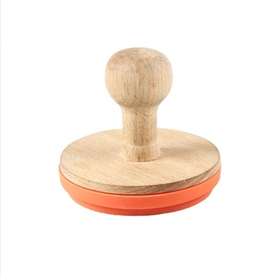 Outils de décoration de boulangerie de Noël de qualité alimentaire de silicone de bois, timbres de biscuits et coupe-biscuits