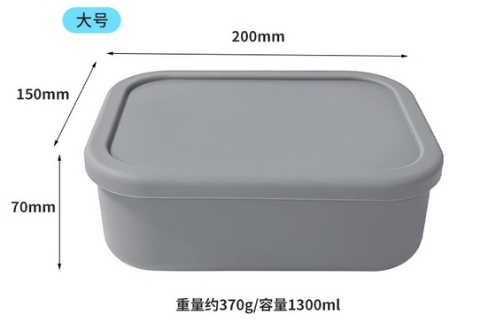 Conservation de la fraîcheur en silicone sans BPA Boîte de rangement scellée pour enfants Boîte de silicone Bento