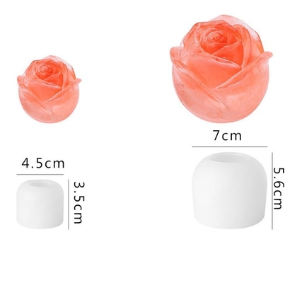 Fabricant de moules de glace à fleurs de roses 3D avancée Moules en plastique pour outils de crème glacée