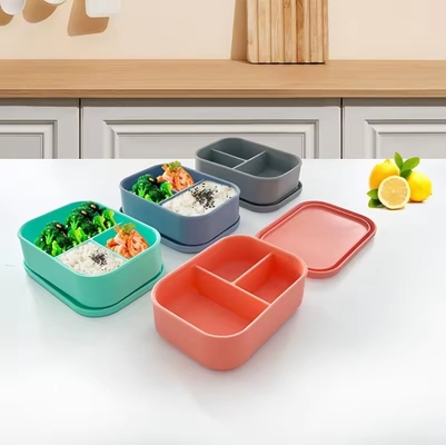 Boîte de déjeuner en silicone anti-fuite pour les enfants, capacité de stockage 0-1L et sans BPA