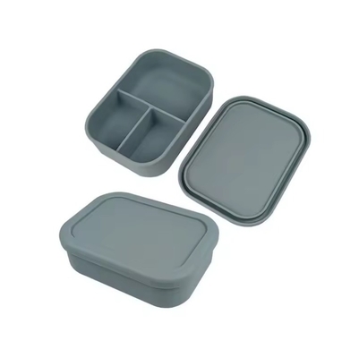 Réutilisable BPA GRATUIT Boîte à repas en silicone pour enfants de l'école Contenant de stockage alimentaire