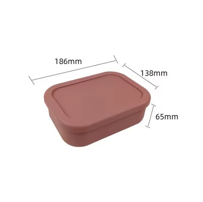 Boîte de déjeuner en silicone anti-fuite pour les enfants, capacité de stockage 0-1L et sans BPA