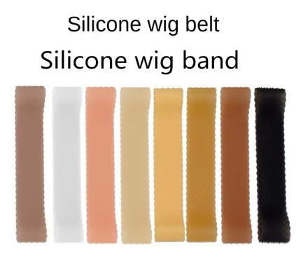 Ceinture de tête à poignée de silicone réglable pour fixation antidérapante de perruques transparentes